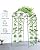 FAHKNS 7FT Garden Arch Trellis for Climbing Plants Outdoor, Polyethylene-Coated Cucumber Trellis, Extra Tall with Flange Stainless Steel Garden Trellis Arch for Vegetables/Grape