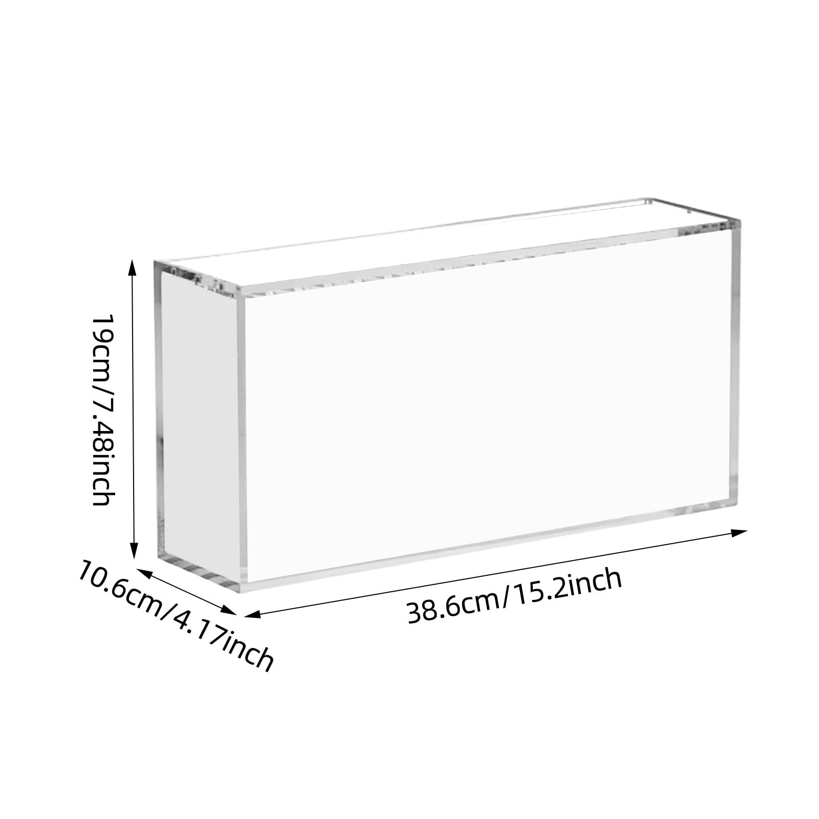 Genérico Juguete Interactivo Organizador de Tarjetas para Manualidades y Almacenamiento Resistente de Tarjetas coleccionables y Intercambio con Tapa Segura. (Clear, 38X18X8. 9cm)