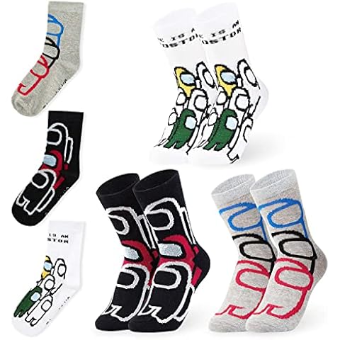 Among Us Boys Socks Kids Socks Boys Multipack Gifts (7-10 Years, 12.5-3.5 UK) Cover