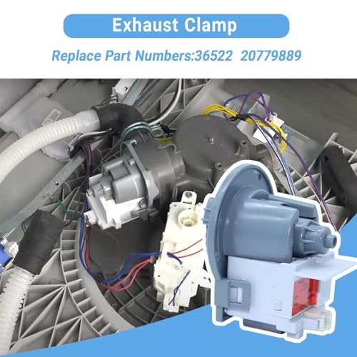 Image of 2718A Dishwasher Drain Pump Assembly Compatible with Kenmore Frigidaire 5304519271-120V 60Hz 0.7A Replacement Pump for Dishwasher Drainage