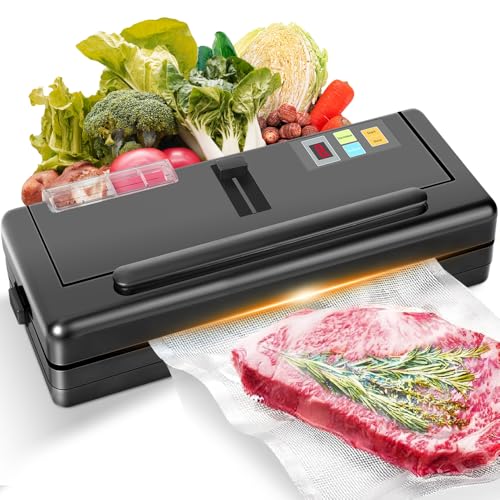 Seladora Vacuo para 110V/220V, Seladora a Vacuo para líquidos, Seladora a Vácuo com Reservatório Alta Performance, Seladora de Embalagem a Vácuo Portátil para Alimentos