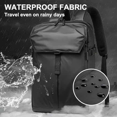 FULONEEI Mochila de motocicleta masculina com armazenamento de expansão de capacete, impermeável, mo