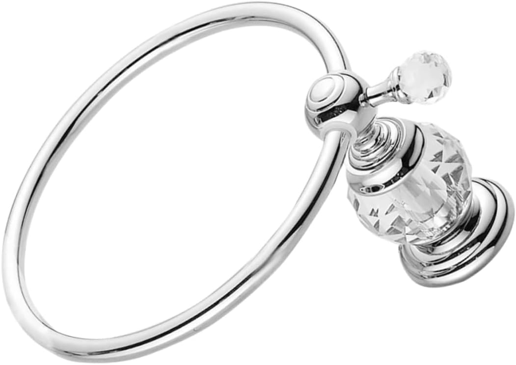 DOITOOL Stainless Steel Towel Rings Pendant Rings Ring Copper Mounted Towel Bathroom Refined Wall Holder Towel Holder