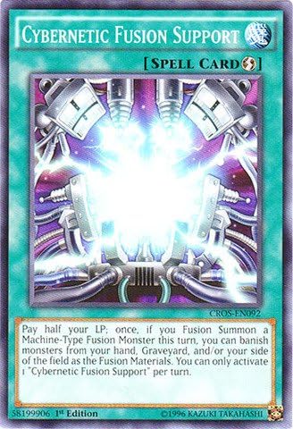 YU-GI-OH! - Soporte de fusión cibernética (CROS-EN092) - Almas cruzadas - 1ª edición - Común