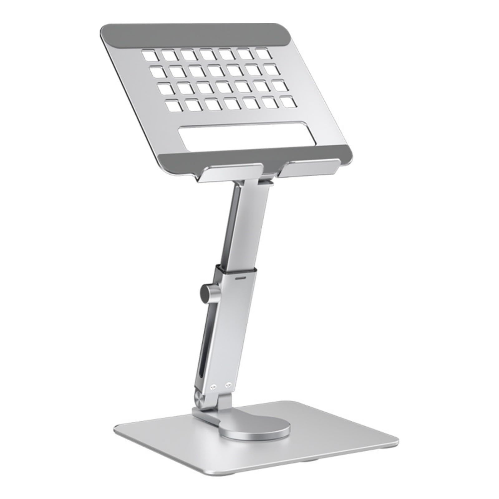 Soporte portátil de aleación de aluminio para tabletas, soporte plegable para teléfono, altura ajustable y ángulo para viajes y oficina, soporte para tabletas