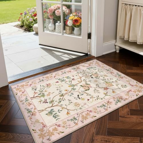 Jinchan Floraison Tapete Floral Interior 2x3 Pies miniatura 1
