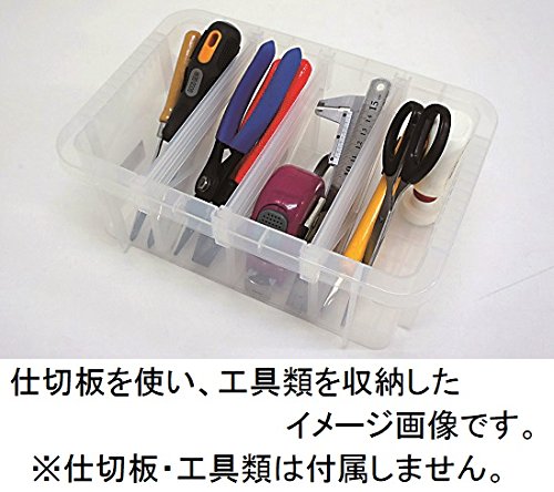 Amazon | システムコンテナBOX #10 クリア 工具箱 収納 仕切 積み重ね