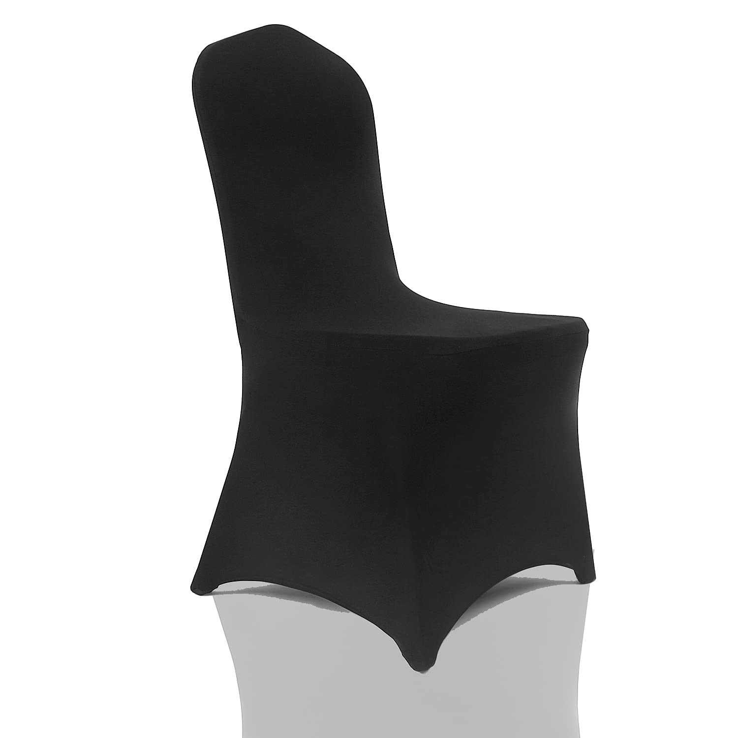 100 PCS Black bricia Stretch Spandex Chair Slipcovers, Dining Room Chair Covers Stretch Chair Slipcovers Protector for Wedding, Banquet, and Party