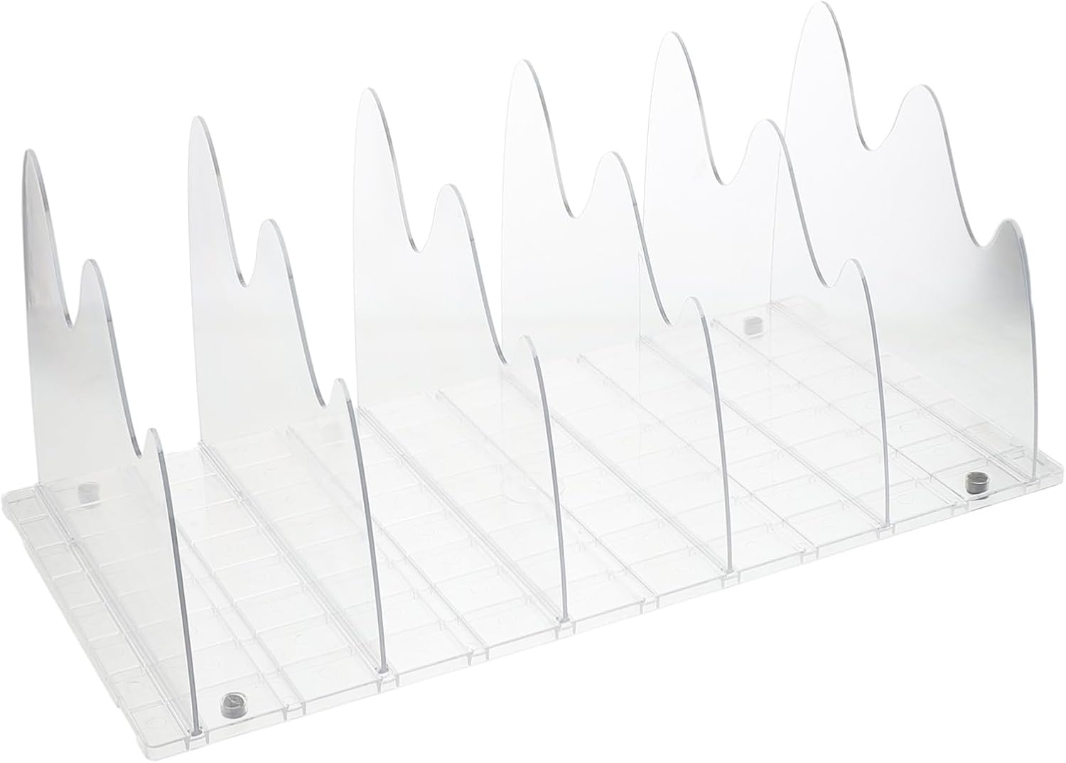 Transparent Adjustable Acrylic Shelf Dividers for Closet and Wood Shelves Japanese Minimalist Design with Non-Slip Pads Multipurpose Organizer for Purse Sweater Books Storage