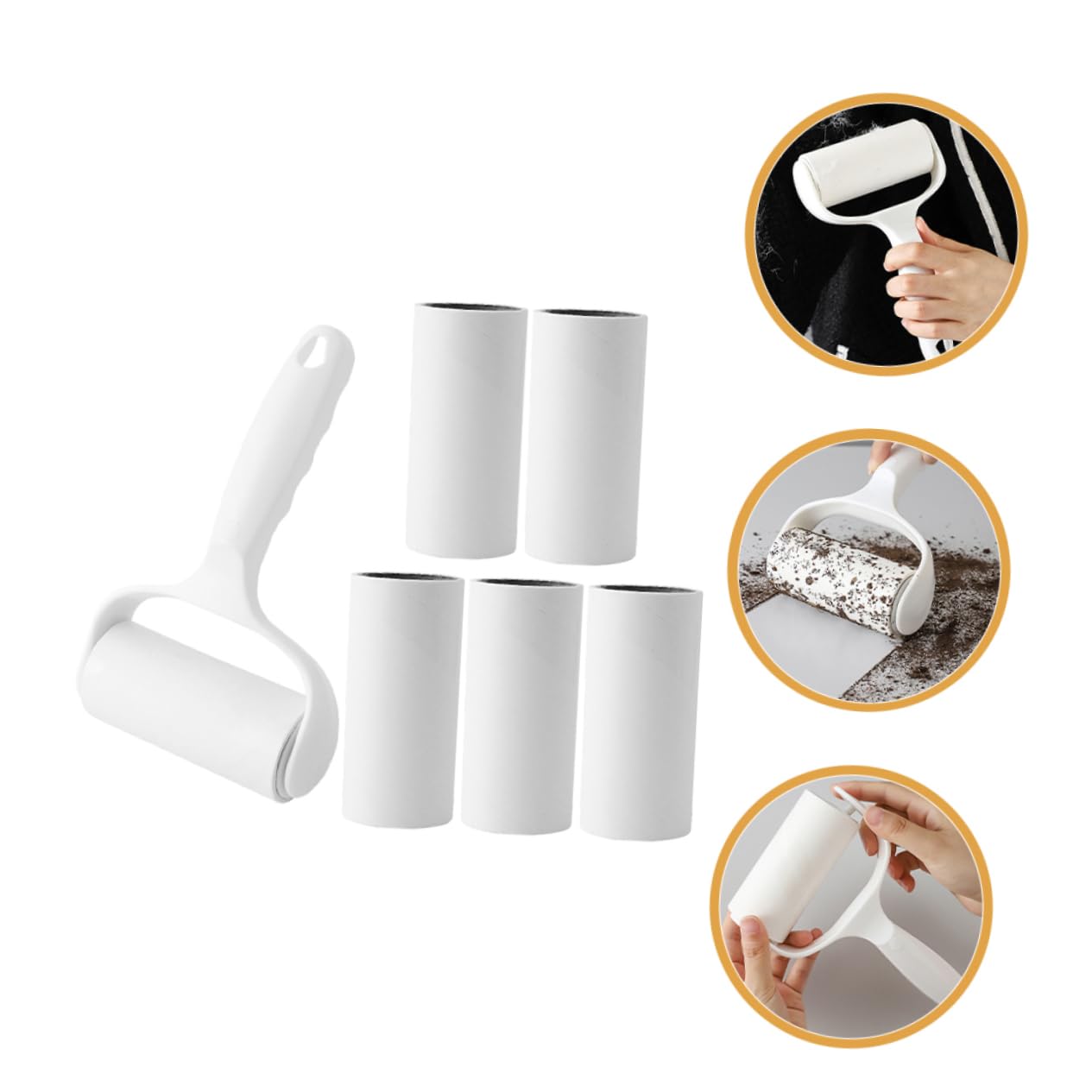 MAGICLULU Rullo Levapelucchi per Peli Animali Domestici Pulitore Portatile per Vestiti e Mobili Rullo per Rimozione Peli Cani e Gatti Resistente e Riutilizzabile