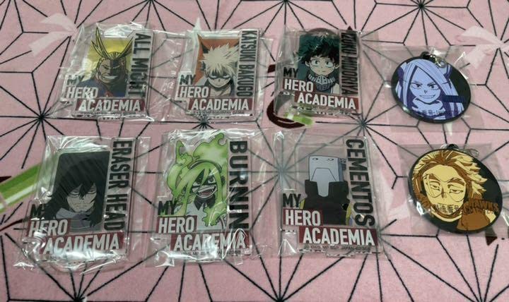 My Hero Academia Ichiban Kuji Acrylic Stand Rubber Charm Set Japan