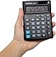MAUL Taschenrechner MC8 | großes, angewinkeltes Display | 8 Stellen | Profi-Tischrechner für Büro, Zuhause, Schule | Solar/Batterie | 13,7 x 10,3 cm | Schwarz