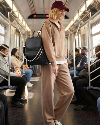 Image of Telena Womens Backpack Purse Vegan Leather Large Travel College Shoulder Bag with Tassel