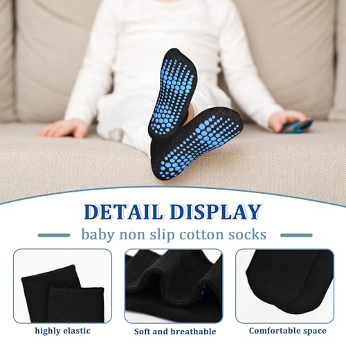 Tphon Toddler Socks with Grippers Toddler Boy Socks for Baby Children 12 Pairs Kids Anti Skid Sock 0-7 Years2
