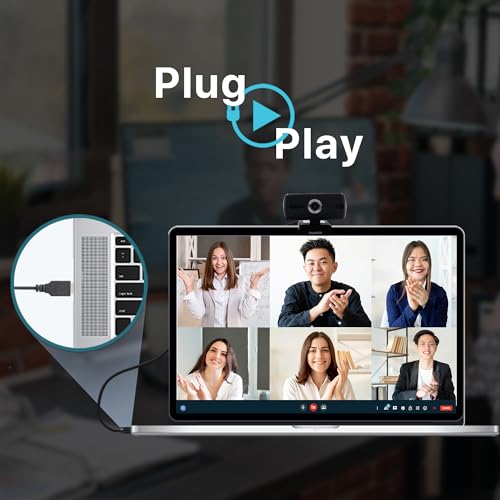 Image of Galxy C50 Full HD 1080p@ 30fps Webcam for Meetings and Streaming, Auto-Light Balance, Built-in Mic, Plug & Play USB Camera for Microsoft Teams, Google Meet, Zoom and More-2048x1536 Pixels
