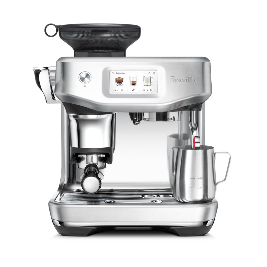 breville barista touch impress espresso machine bes881bss brushed stainless steel
