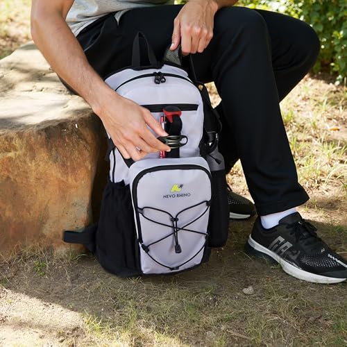 Image of N NEVO RHINO Hydration Backpack, 18L Multipurpose Hiking Backpack with 3L Water Bladder, Water Backpack Insulated Hydration Pack Ideal for Hiking and Cycling