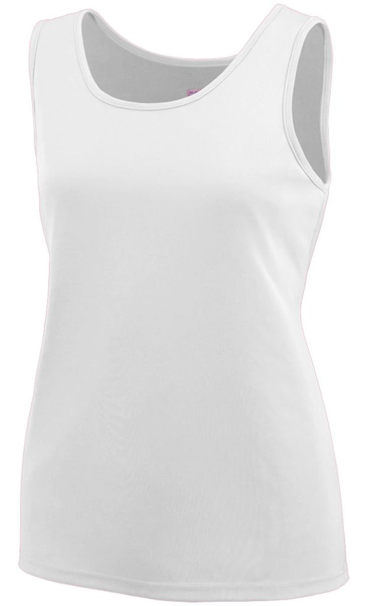 Augusta Sportswear 1705 Women's Training Tank, White, Medium Pack