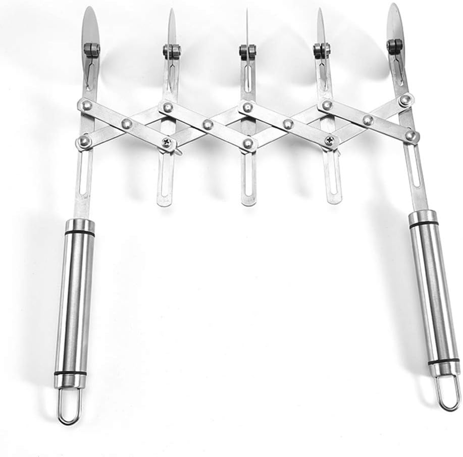 5-Wheel Slicer Stainless Steel Pizza Slicer Pasta Baking Roller Cutter Adjustable Pizza Slicer