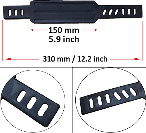 AUXPhome 3 paar universele rubberen pedaalriemen hometrainer pedaalriemen voetpedaalriemen - verstelbare lengte - voor draaiende hometrainer fietscyclus thuis of sportschool - Afbeelding 3
