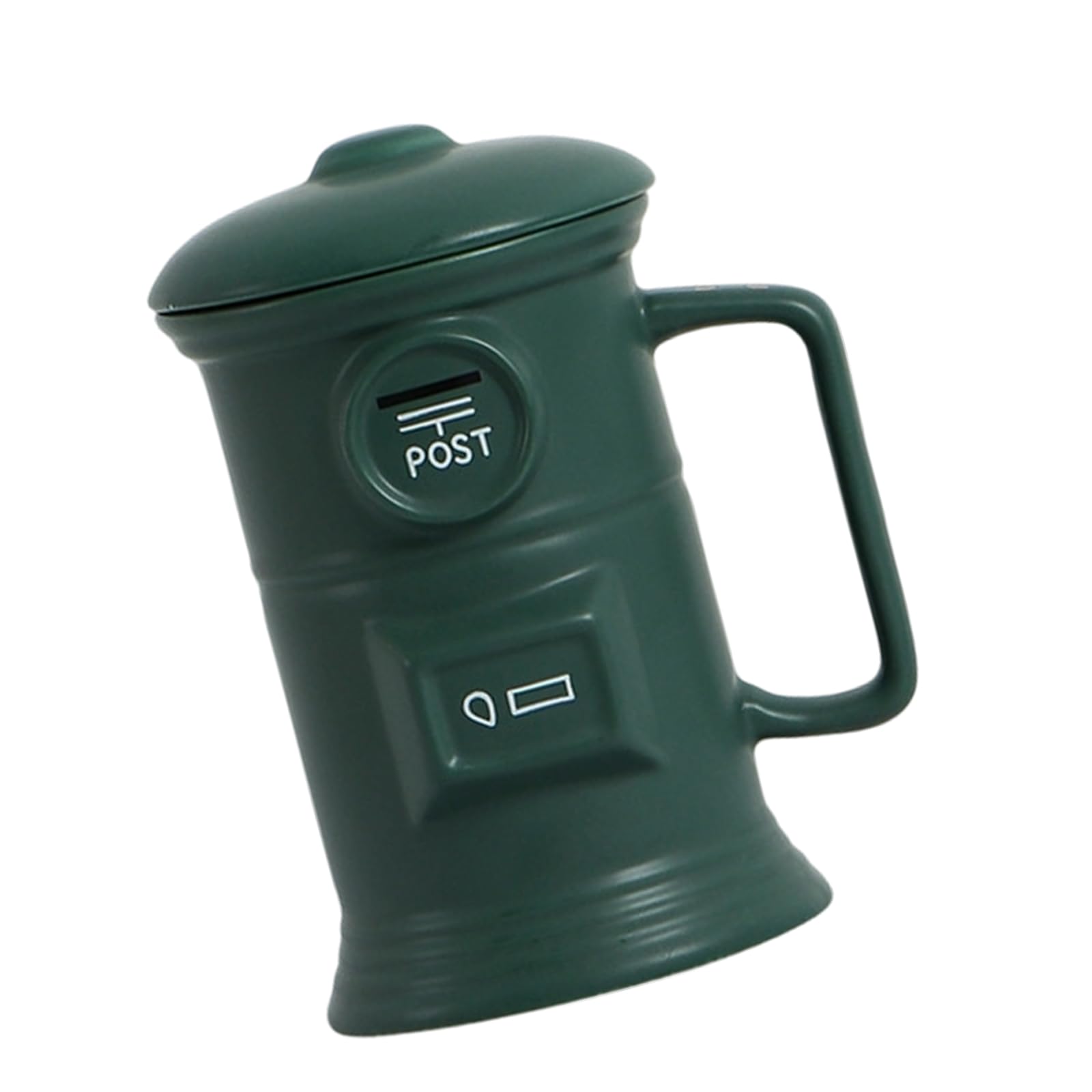 Shntig Artistic Mailbox Shape Coffee Mug Ceramic Hot and Cold Beverage Drinking Cup Dishwasher Safe for Decors or Gifting Tea and Coffee Cup