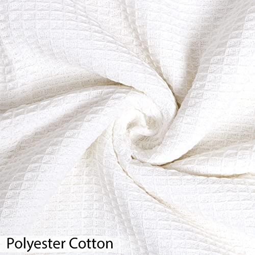 Image of HOKIPO Polyster Cotton Sofa Couch Slipcover 1 Seater, 180 (D) x 180 (L) cm, White (AR-4638-N6)