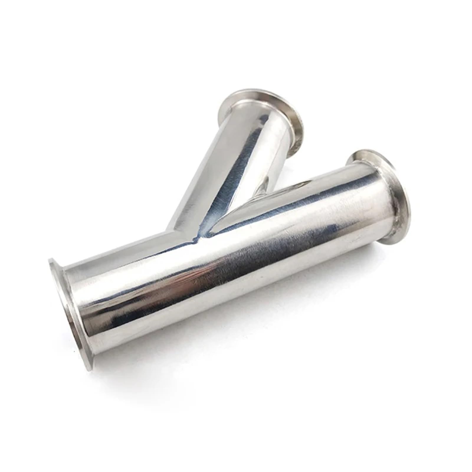 Tubería de acero inoxidable 304 de 3 vías con forma de Y inclinada, diámetro exterior: 19 mm-108 mm, diámetro exterior: 1,5"-2", manguito de tarjeta de 3 vías, 50,5-64 mm(51mm Ferrule 64)