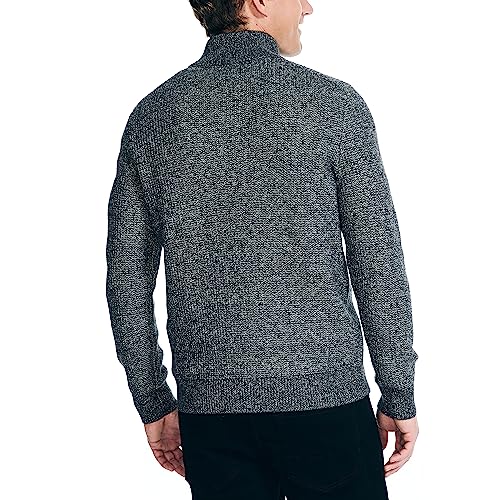 Nautica Men's Sustainably Crafted Waffle Mock-Neck Sweater2