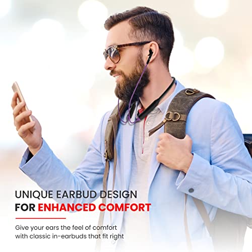 Image of Portronics Harmonics Z5 Wireless Bluetooth Stereo Headset with 33Hrs Playtime, Double EQ Mode, 14.2 mm Dynamic Drivers, Click Action Buttons(Purple)