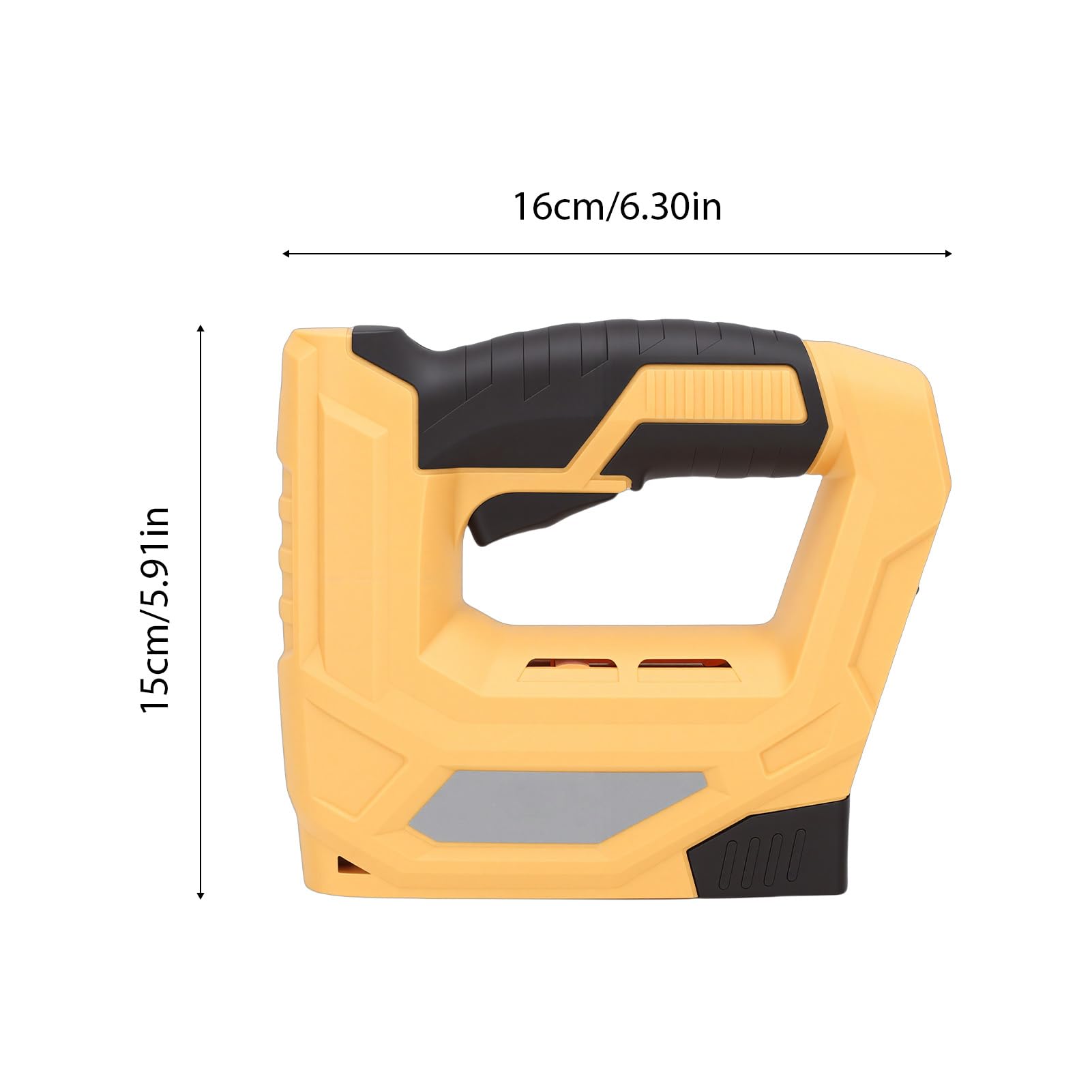 Fockety Kit de Grapadora Inalámbrica, Grapadora Eléctrica Liviana y Clavadora Brad con Batería de 2000 MAh y 3000 Sujetadores, para Tela, Madera, Alfombras, (Pistola eléctrica de 2000 mAh