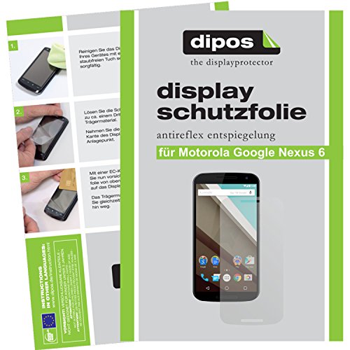 dipos I 6X Protector de Pantalla Mate Compatible con Motorola Google Nexus 6 pelicula Protectora