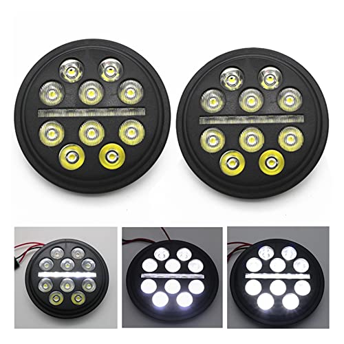 Moto Antibrouillard Phare LED : Accessoires de Protection 4.5 Pouces pour Moto Harley - 3
