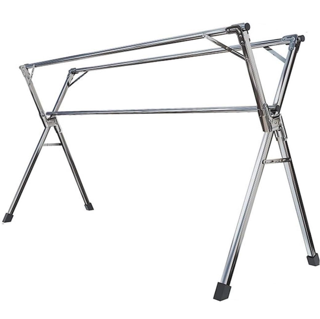 Étendoir à linge pliable robuste 140 cm séchoir stable longue durée