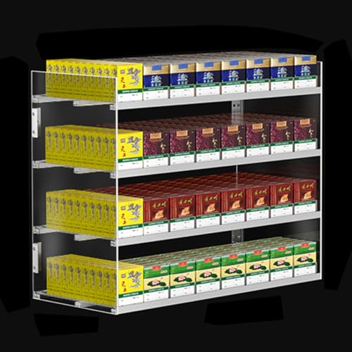 Présentoir automatique à cigarettes acrylique rack magasin linéaire de tabac
