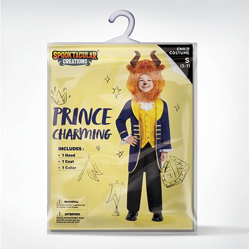 Disfraz de príncipe azul para niños con capucha miniatura 6