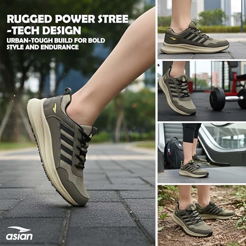 Image of ASIAN Men BOSS-02 Running and Casual Wear Running Shoes with Laces, Lightweight and Comfortable Shoes for Men & Boys, Ideal for Sports, Gym, Walking, and Daily Use