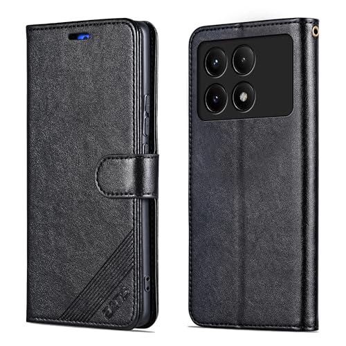 Housse Xiaomi Redmi K70E anti-choc avec clapet de protection en cuir