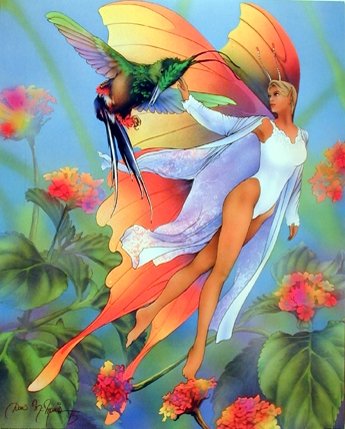 Impact Posters Gallery Butterfly and Fairy Fantasy Fine Art Kids Room Print Picture Wall Decor 8x10