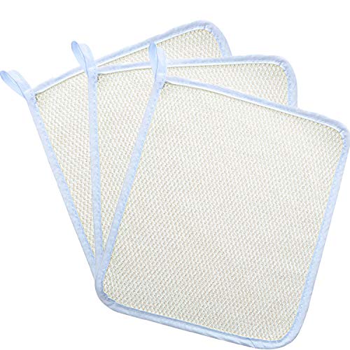 Blulu Exfoliating Face Body Wash Cloth Towel Dual-Sided Exfoliating Scrub Towel Soft Weave Beauty Skin Washcloth Home Massage Bath Cloth (3)