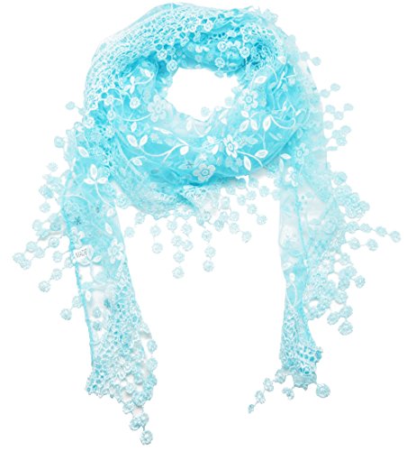 Meta-U - Bufanda - para mujer Azul azul claro talla única