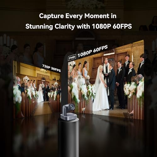 Image of Tenveo VLoop 20X Optical Zoom PTZ Camera Conference Camera, USB3.0 /HDMI FHD 1080P 60FPS, for Video Conferencing Live Streaming Church Services Worship Events Business Meeting, Red Dot Design Winner