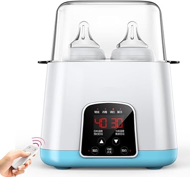 Multifunctional Bottle Warmer, Baby Bottle Warmer, Bottle Sterilizer, Milk Heating, Double Bots and Steam Disinfection, Baby Food Heater, Breastfeeding Equipment, Nursing Goods, 24 Hour Heat