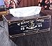 (Black Pacific Soul) Retro Vintage Rustic Wood Tissue Holder Box Cover Facial Tissue Paper Dispenser Anchor Design Tissue Holder Home Decor