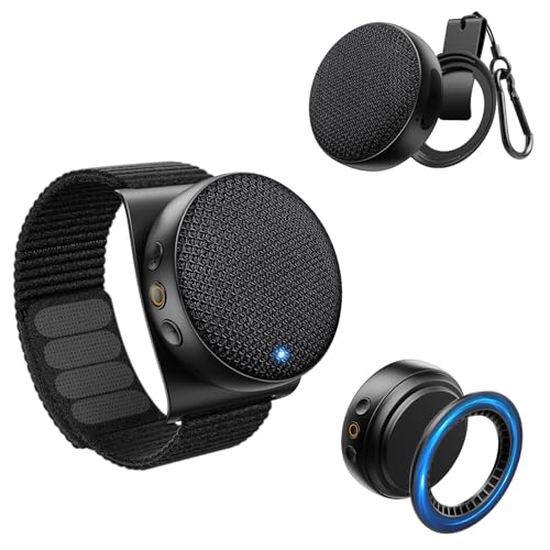 SUPERONE 【2026 Upgraded】 4 in 1 Wearable Bluetooth Speaker Clip On【Wristband