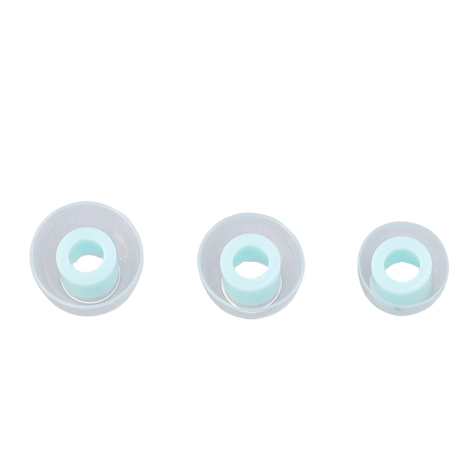 SIXRUN 4mm Foro Interno Silicone Auricolari Cuscinetti, 3 Paia S M L