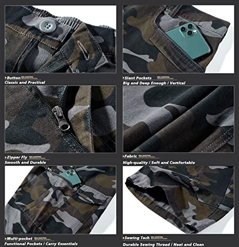 Tactical Cargo Cotton Work Shorts for Men Outdoor Casual Hiking Fishing Hunting Shorts with Multi Pockets3