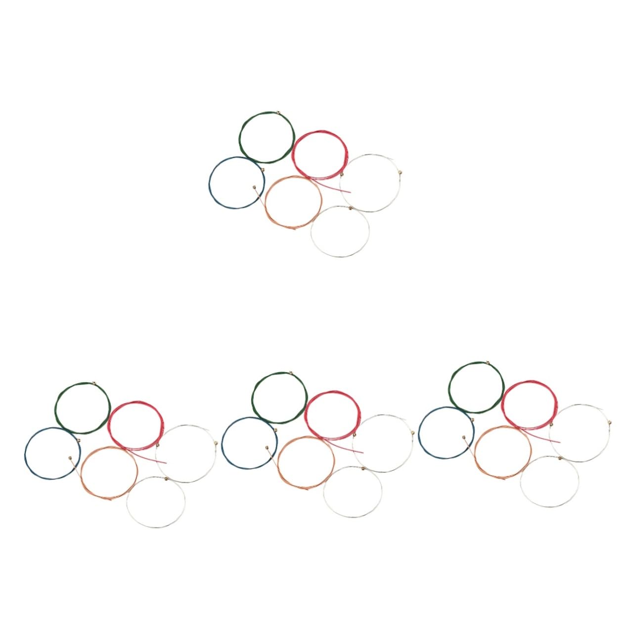 HEMOTON 24pièces De Guitare Acoustique Colorées De Remplacement Acier Et Pour Guitares Folk