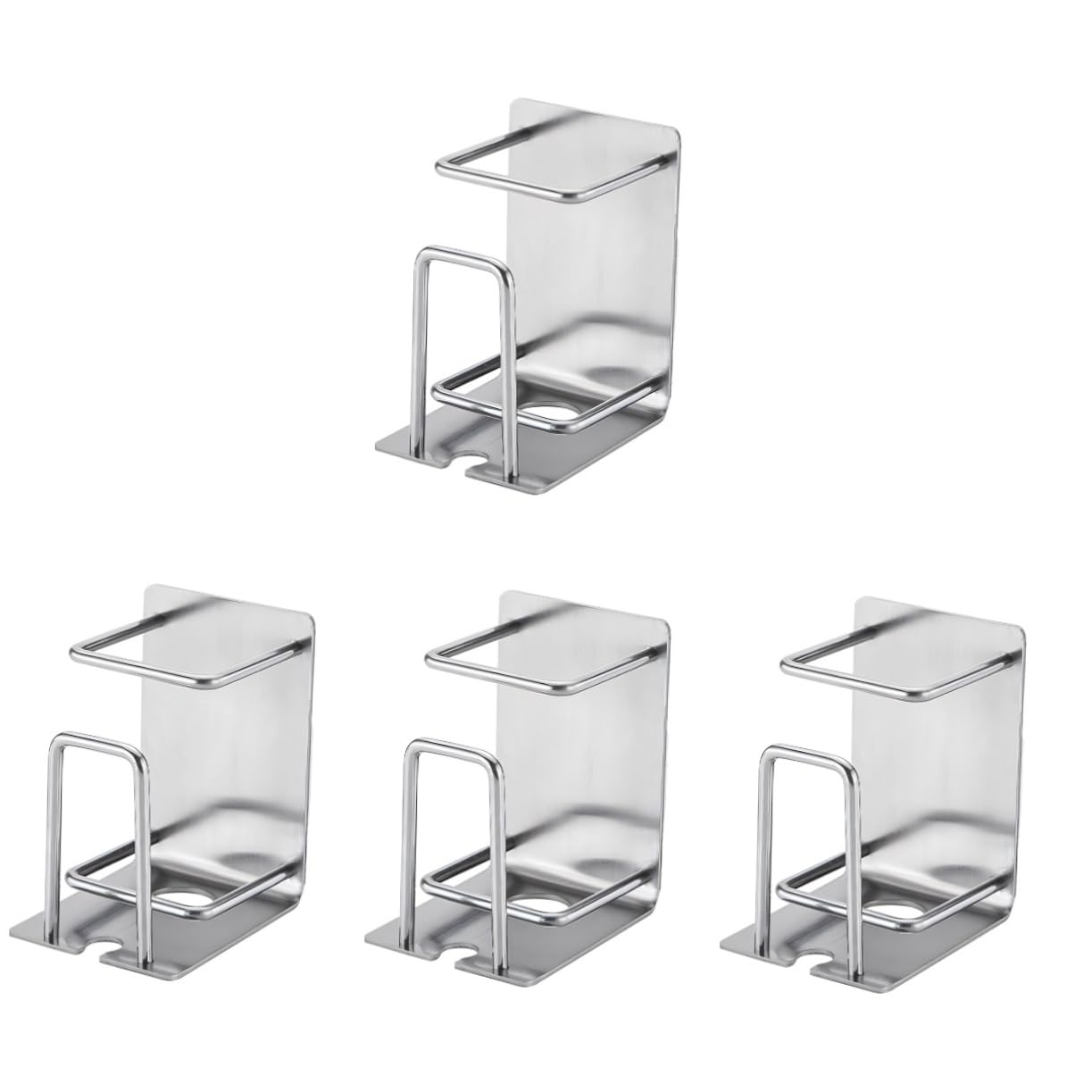 PRETYZOOM 4 Uds Estante para Tazas Organizador De Cepillos De Accesorios De Baño Soporte para Cepillos De Montado En La Pared Soporte para Cepillos De De Metal