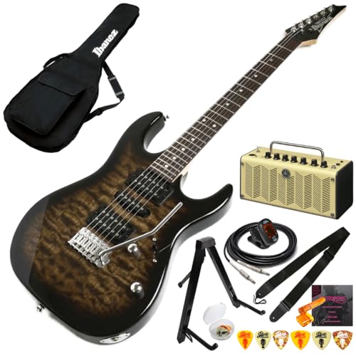 �G���L�M�^�[ ���S�҃Z�b�g Ibanez �A�C�o�j�[�Y GRX70QA 11�_�Z�b�g THR5�A���v �g�����X�y�A�����g �u���b�N �T���o�[�X�g