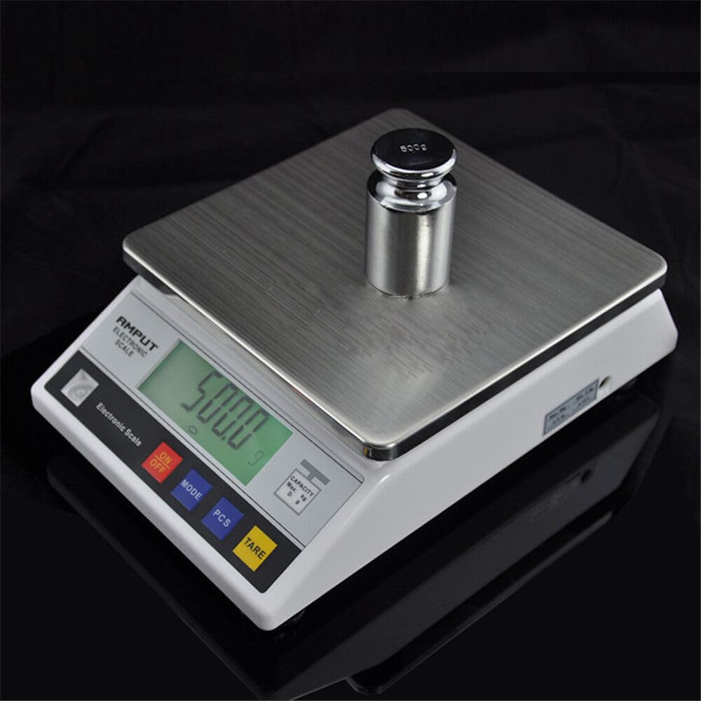 Bilancia digitale elettronica industriale di precisione intelligente da laboratorio scientifico bilancia digitale da tavolo bilance dorate 7500 g/bilancia analitica ad alta precisione 0,1 g, tara,